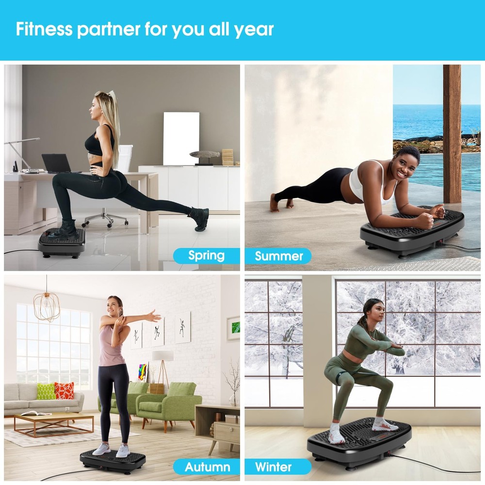 Vibration Plate Exercise Machine for Lymphatic Drainage,Power Vibrate Stand S...