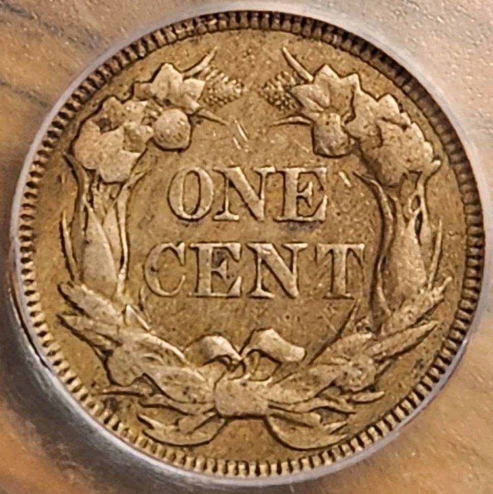1857 Flying Eagle Cent ICG AU50 #3793