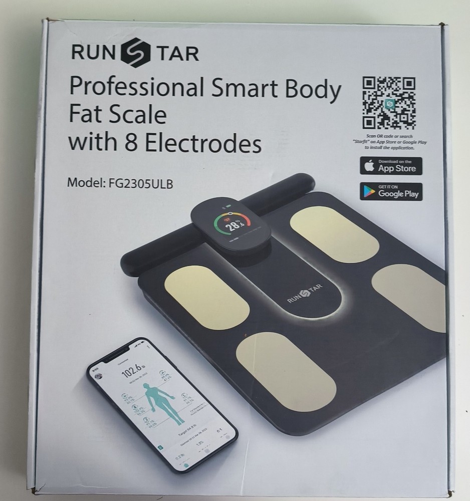 Runstar Smart Scale FSA or HSA Eligible, 8 Electrodes Digital Bathroom Scale