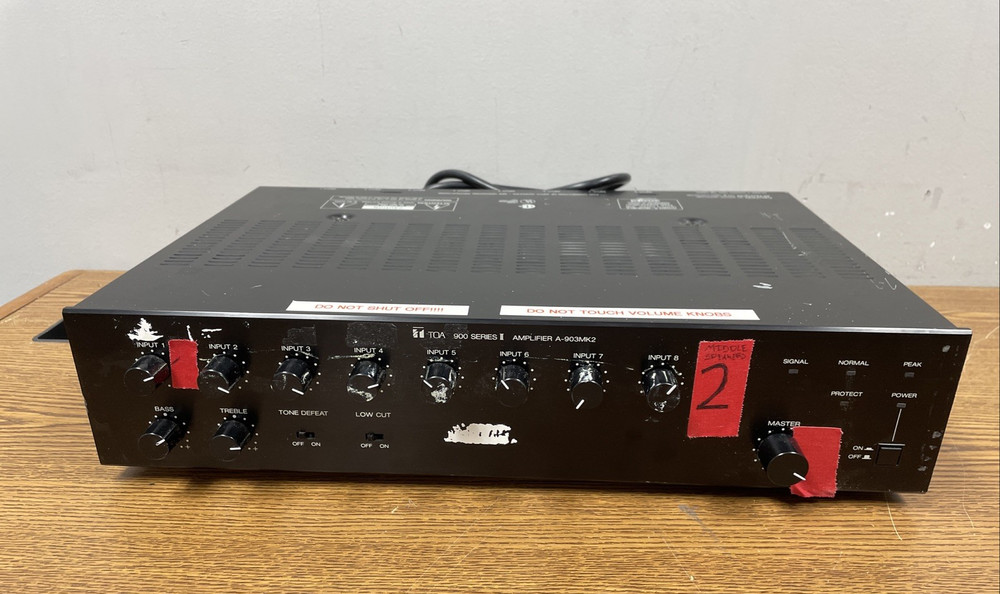 Toa Electronics A-903MK2 8-Channel Amplifier, (2x U-03, 1x M-01)