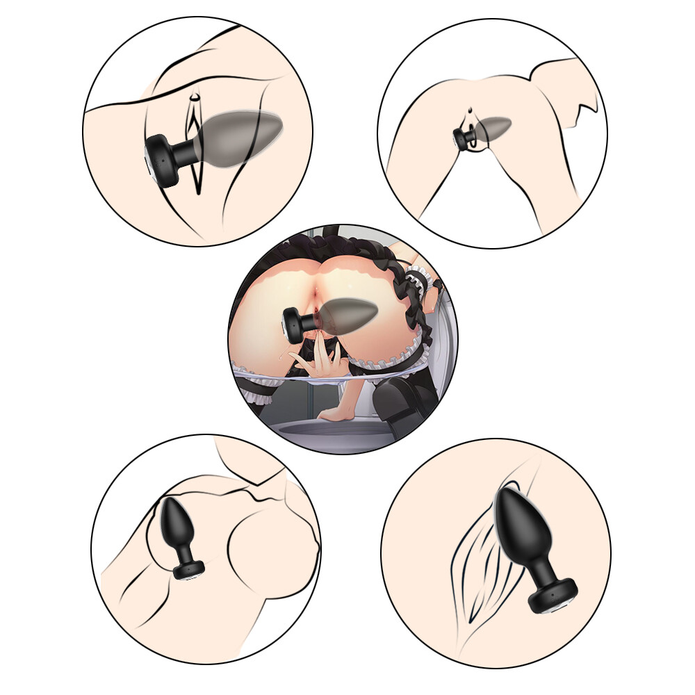 Vibrating Butt Plug Anal Dildo Prostate Massager Vibrator Sex Toys for Men Women