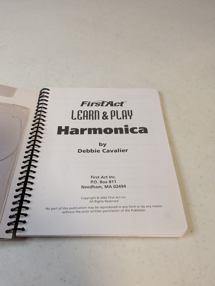 1999 First Act Learn & Play Harmonica w/ Instruction Book NEW Missing CD