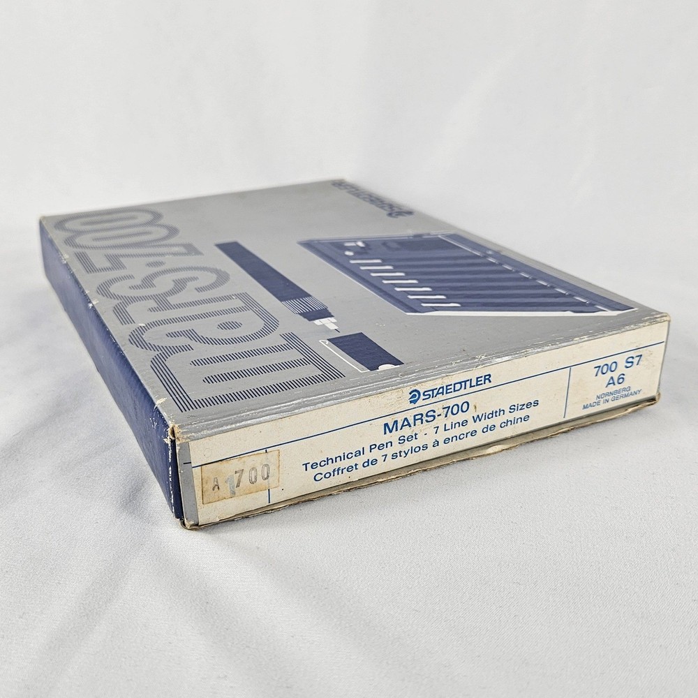 Vintage Staedtler Mars 700 Technical Pen Set 7 Sizes Drafting Germany