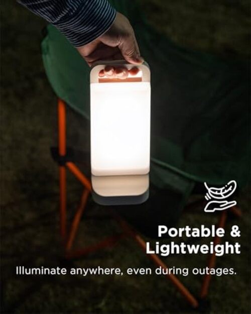 Solar Camping Lantern, Rechargeable Battery Powered Camping Light 1 Pack