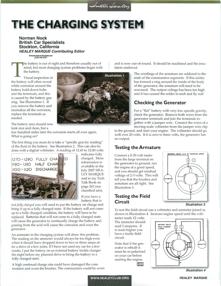 Austin Healey Tech Talk Book by Norman Nock