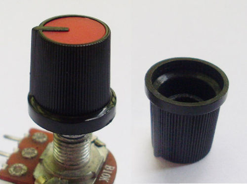 1pc plastic Red Tall Dome Circular Knobs for Pots Use