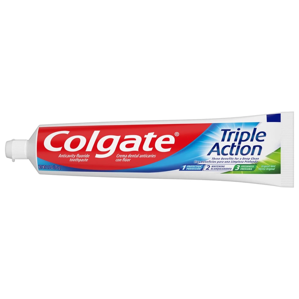 6 Packs Colgate Triple Action Toothpaste 2.5 oz