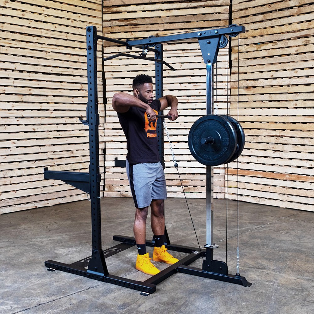 Rugged Half Rack Lat Attachment