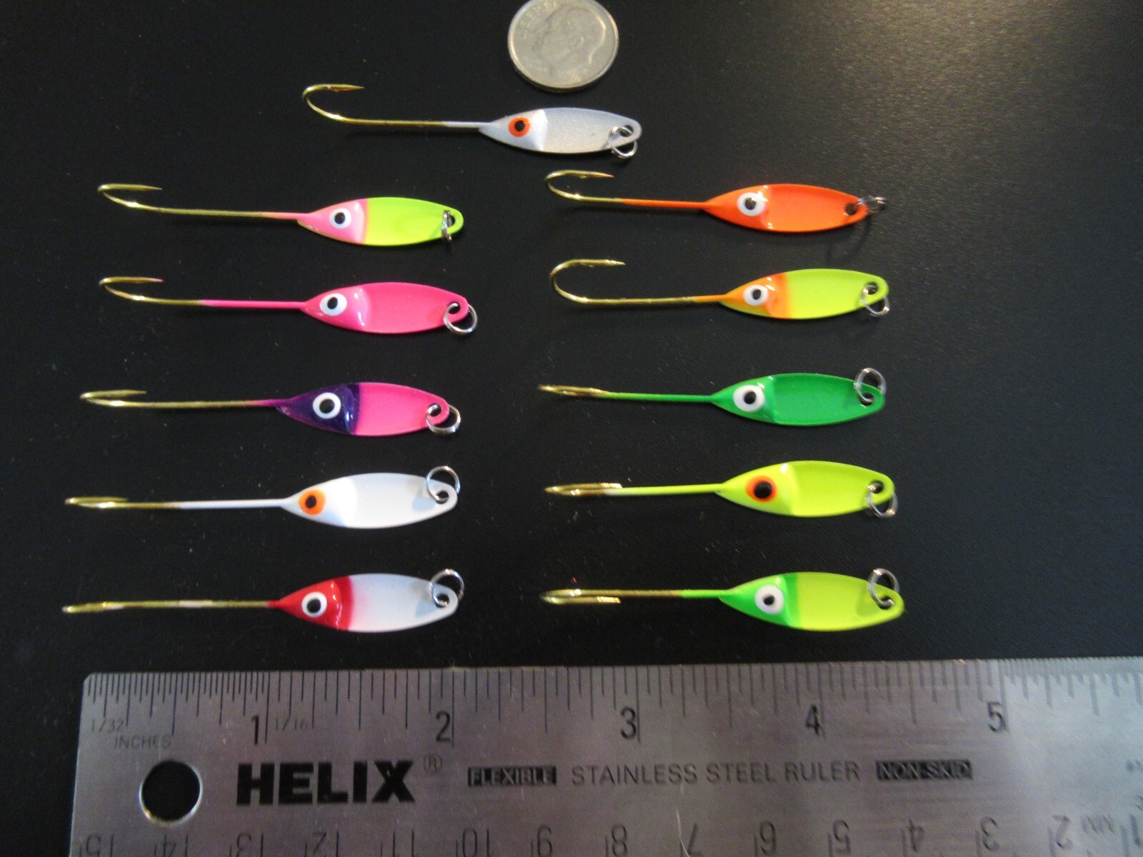 SHAD GRABBERS FLUTTER SPOON WILLOW LEAF SZ 1 BLADE CHOOSE COLOR / QTY  UV Blast