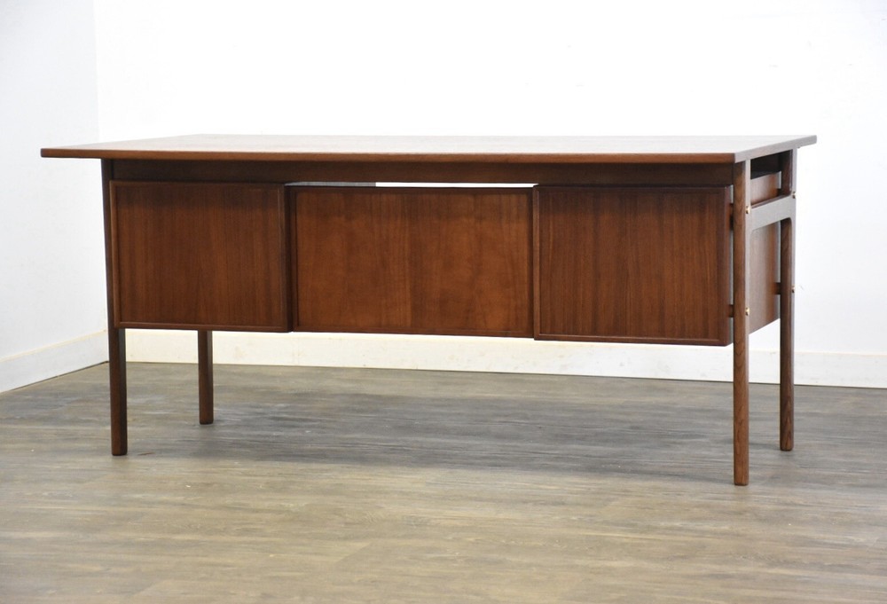 Refinished Danish Modern Teak Desk