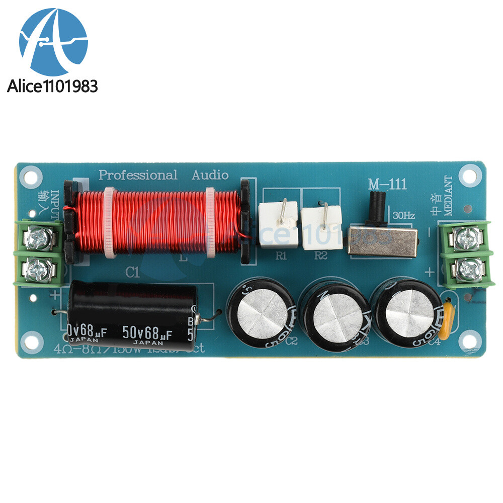150W Midrange Speaker Frequency Divider Audio Crossover For HiFi Amplifier DIY