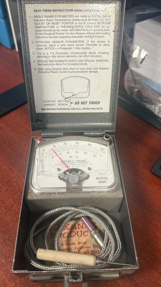 Pyrometer, 'Pocket Probe Model MP’ Mfg. by Electronic Development Laboratories