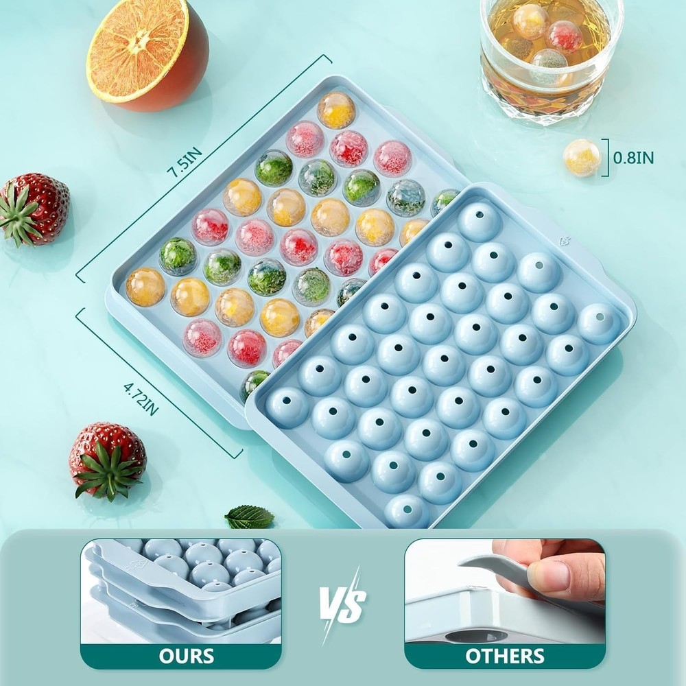 Dishwasher Safe 3 Pack Ice Tray Set – Space-Saving with Easy Release Design