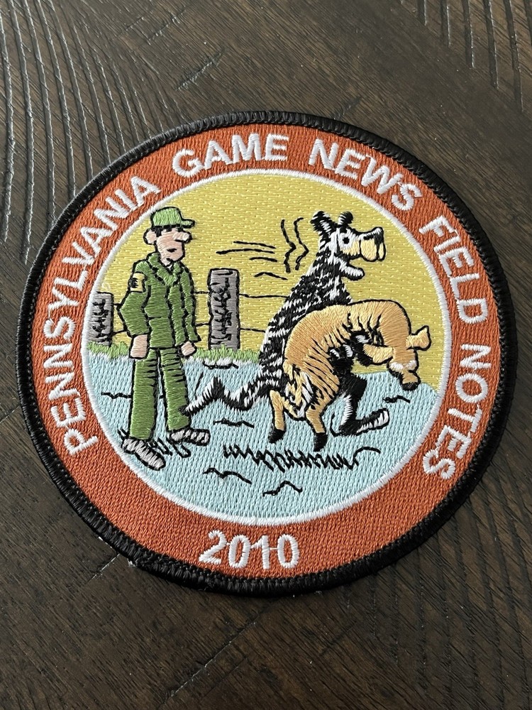 2010 PENNSYLVANIA GAME NEWS FIELD NOTES PATCH 4" DIAMETER "