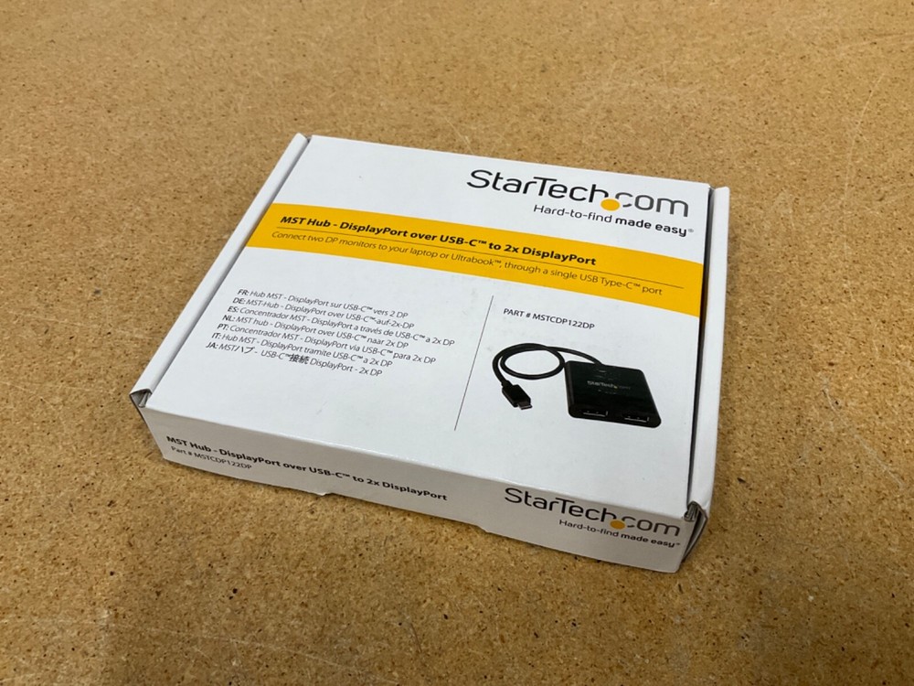 Startech.com MSTCDP122DP MST Hub DisplayPort over USB-C to 2x DP