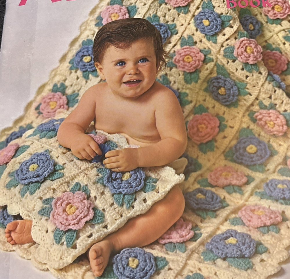 Vtg Rare Complete AFGHAN 1970 Pattern Bk
