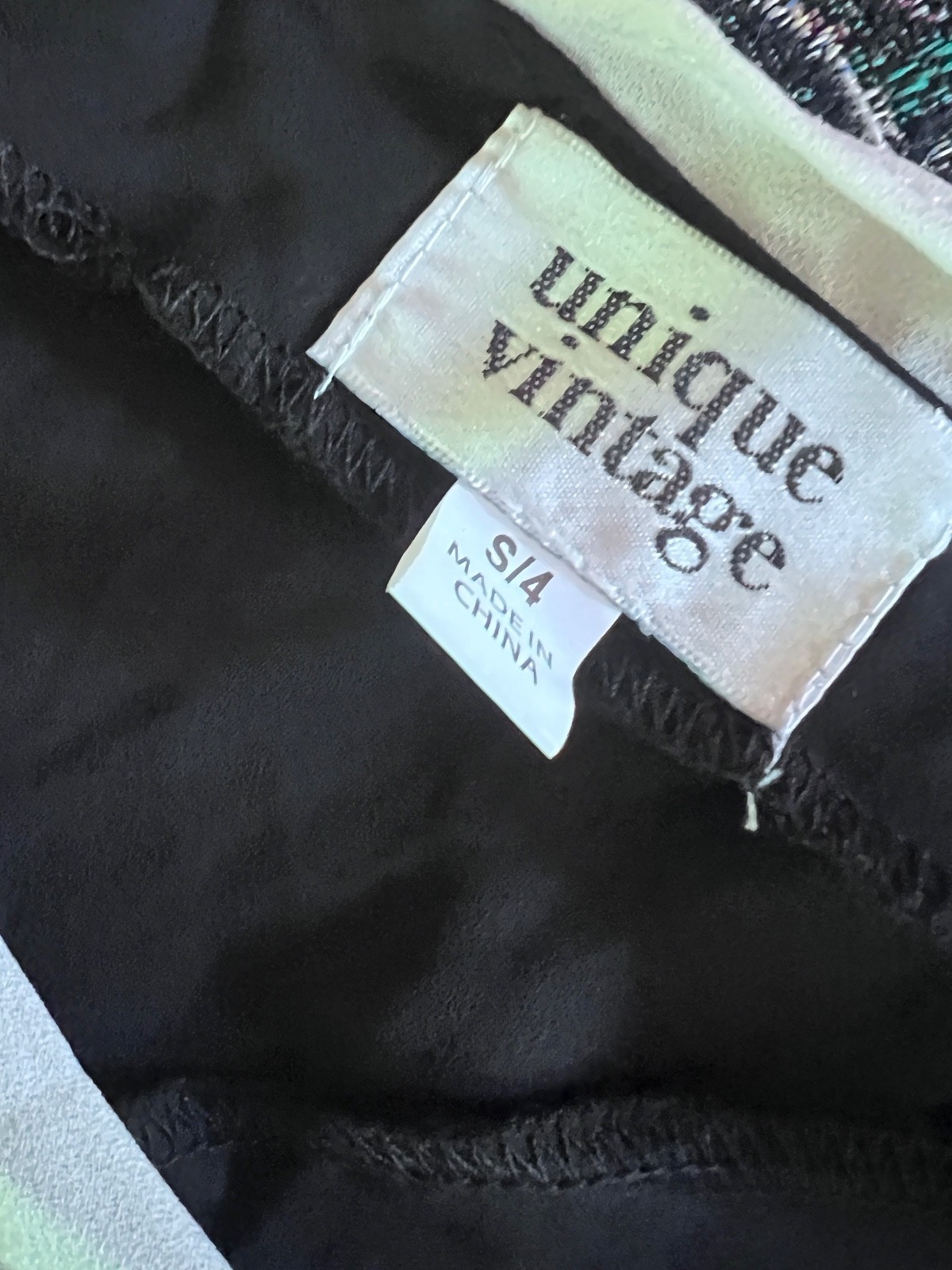 UNIQUE VINTAGE 1920s BLACK & CREAM WILSHIRE FLAPPER DAY DRESS - NEW