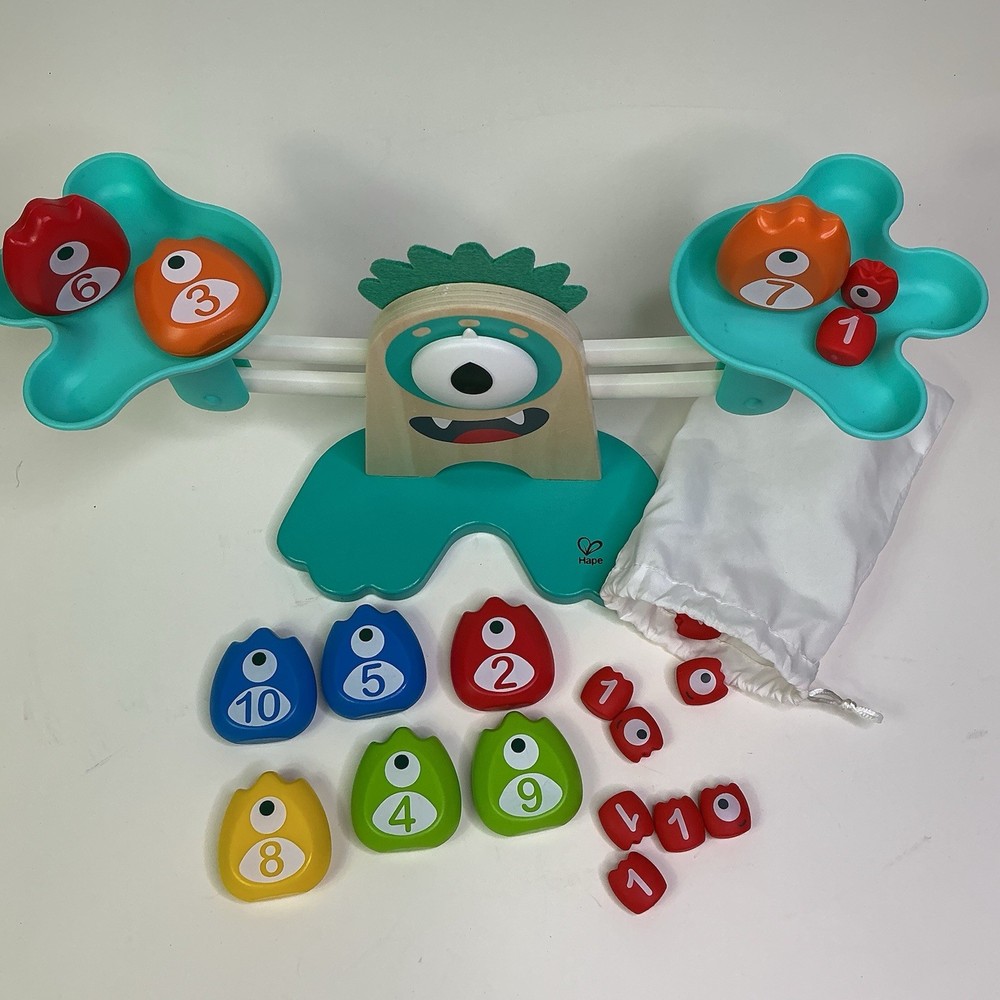 Hape Monster Math Scale (19 Weights) E0511 German Toy