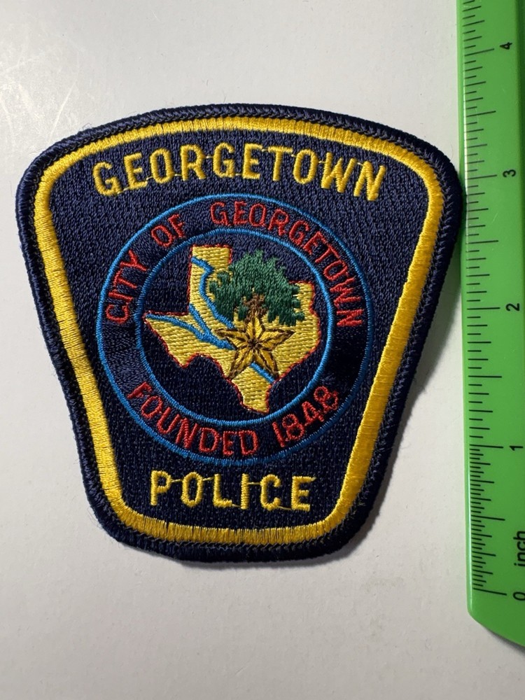 Georgetown Texas Police Patch ~ Approx 3” Tall