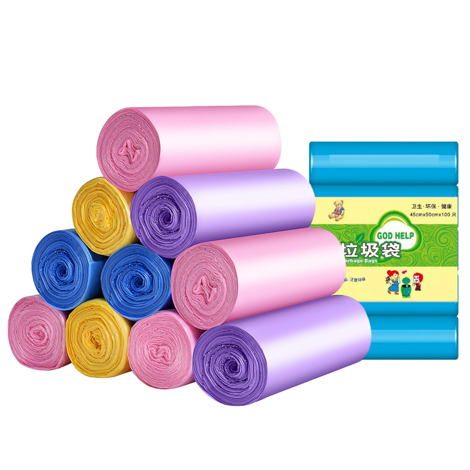 Trash Bags 4Gallon 10Rolls, 170- 200 Count Garbage Bags for Home Kitchen Office