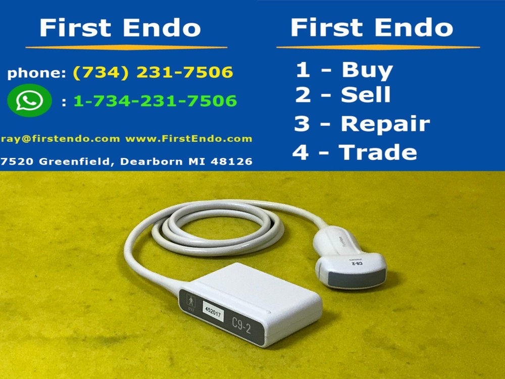 Philips C9-2 Curved Array Convex Purewave Probe Transducer