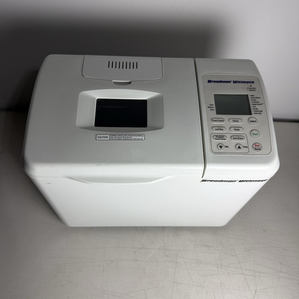 Breadman Ultimate Bread Maker Baking Automatic Machine TR2200C Tested Works GUC