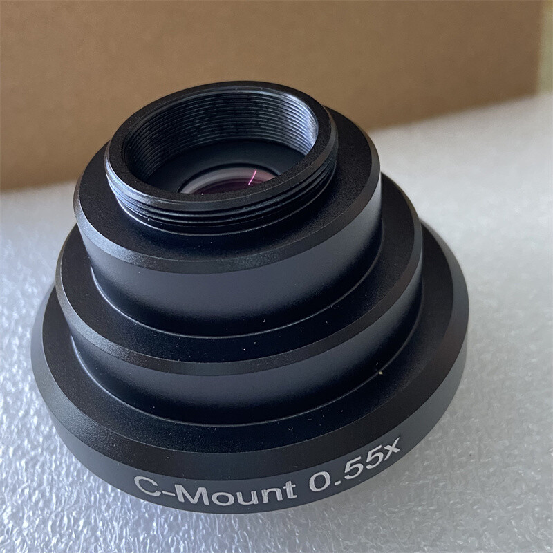 Microscope Camera Adapter 0.55X C mount Relay Lenses for Leica DM Microscope