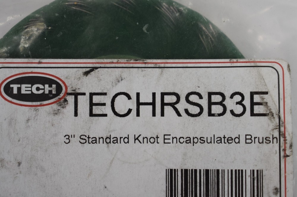 Tech 3" Standard Knot Encapsulated Brush TECHRSB3E Green Quick Removal