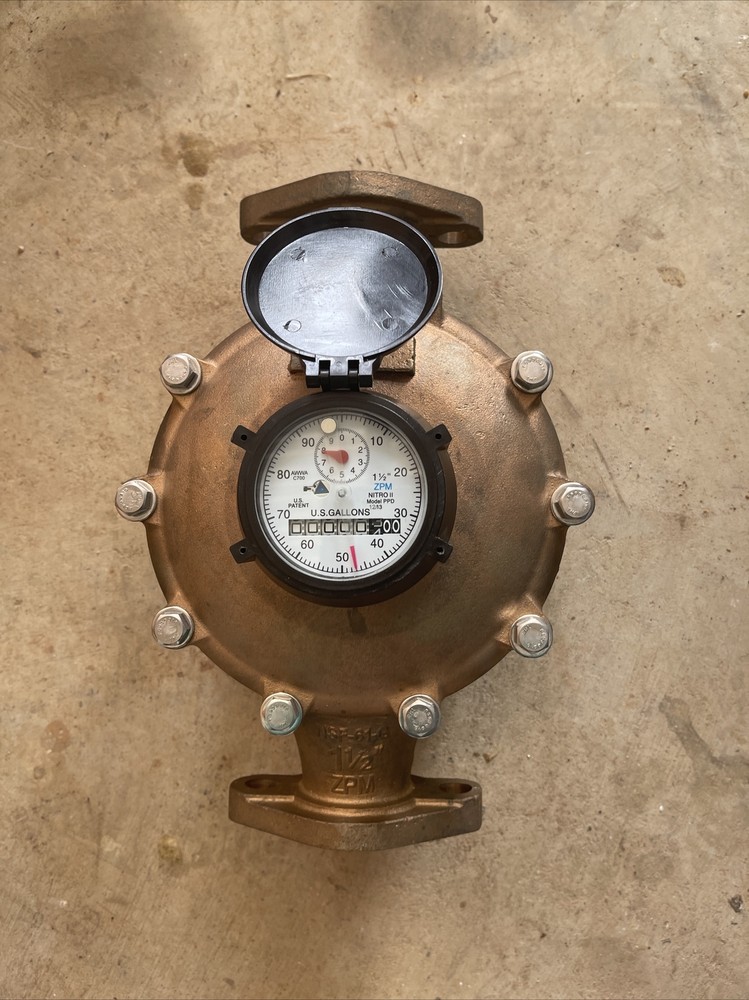 Zenner Model PPD 1-1/2 in water meter