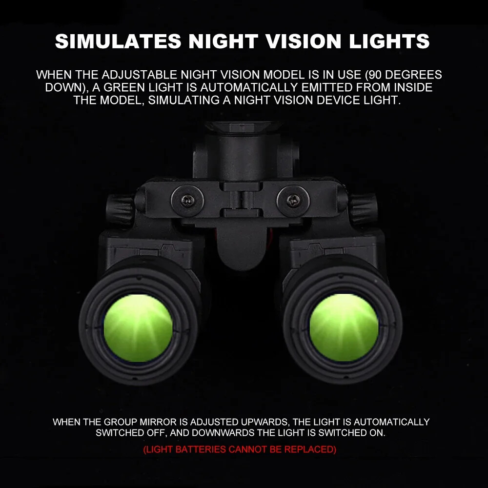 FMA Airsoft Binocular Helmet NVG PVS31 Dummy with Light Function Tactical Gear