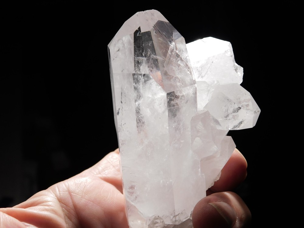 SUPER Translucent! QUARTZ Crystal Cluster From Brazil 239gr
