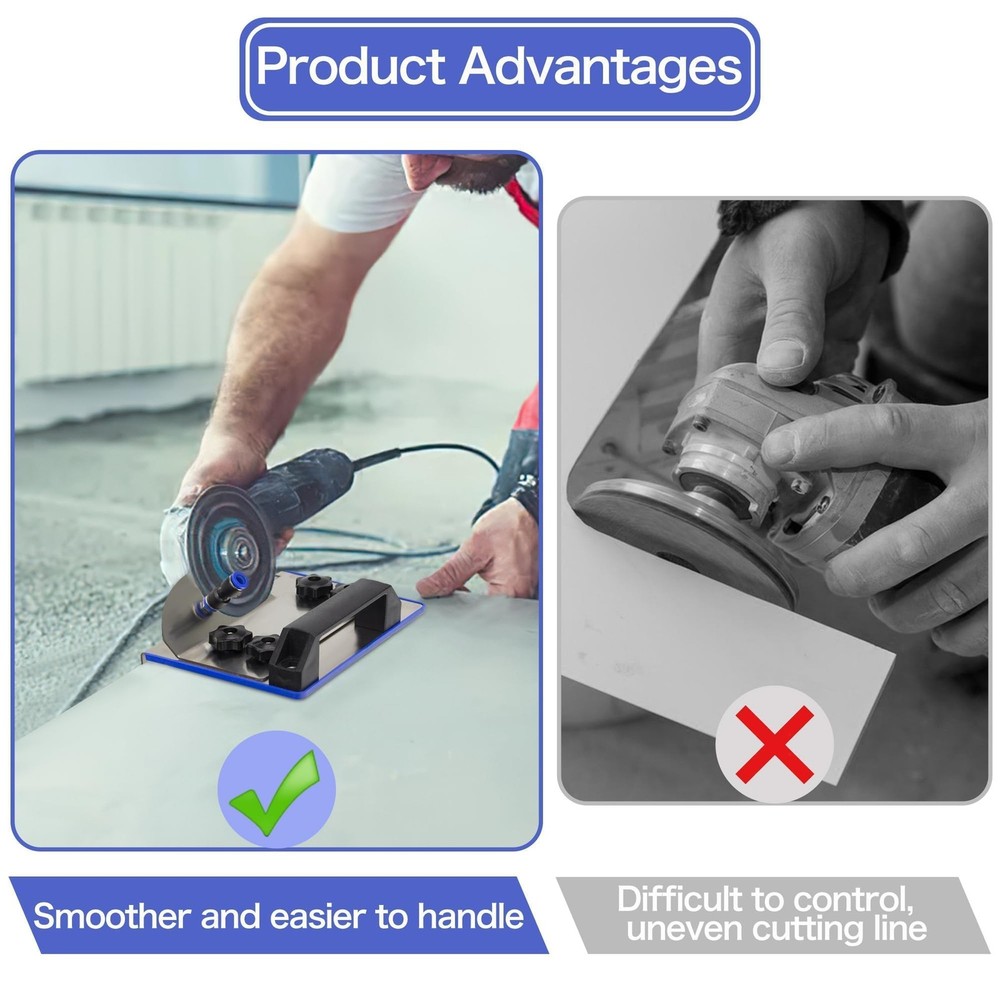 45 Degree Tile Chamfering Tool, Ceramic Tile Cutter Tool, Angle Grinder Attachme