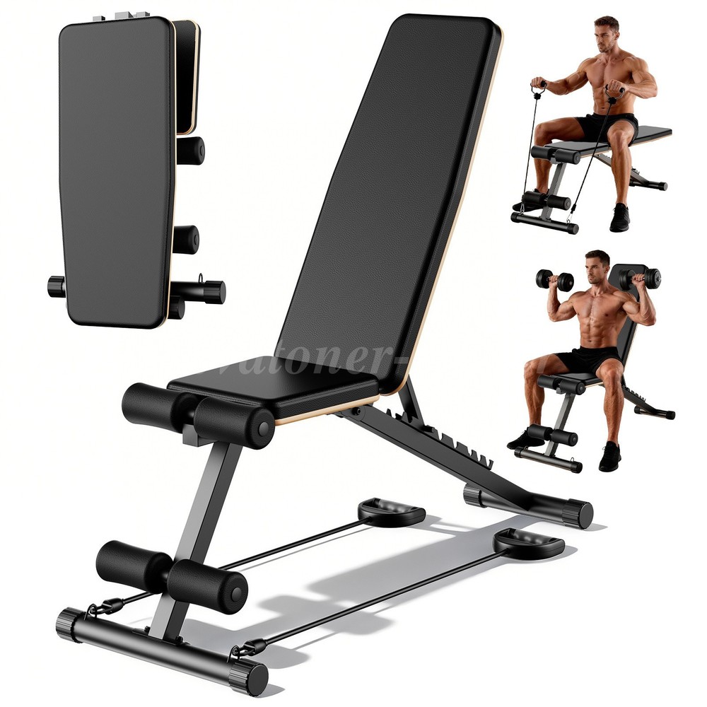 Multifunctional Home Gym Foldable Adjustable Dumbbell Bench