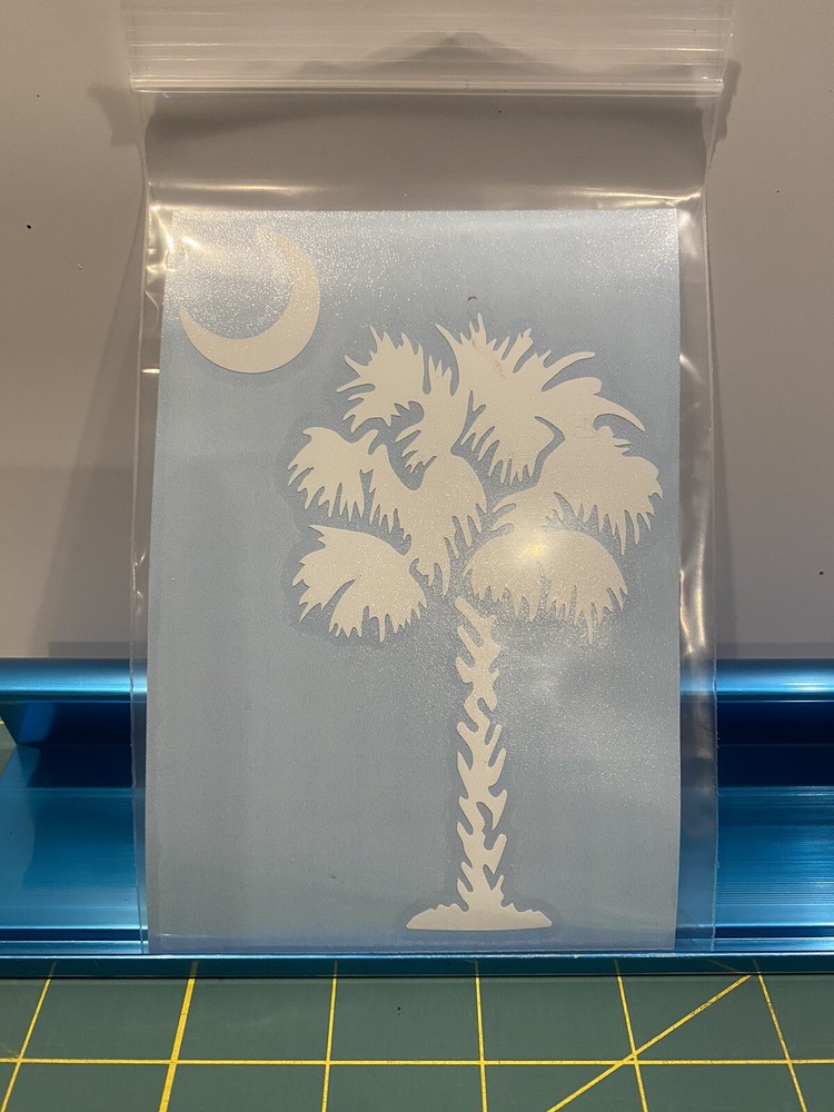 Palm Tree and Moon SC Decal