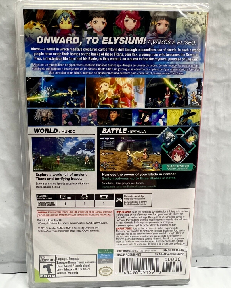 Xenoblade Chronicles: Definitive Edition + 2 & 3 Nintendo Switch Sealed Bundle