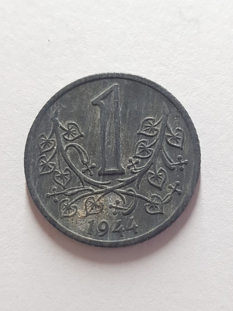 BOHEMIA & MORAVIA GERMAN PROTECTORATE 20 HALERU 1944