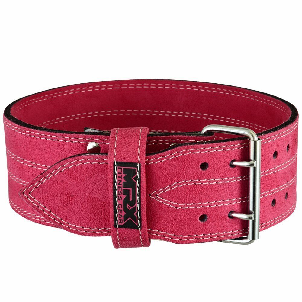Weightlifting Belts 4" 10MM Thick Leather Gym Training Back Support Power MRX