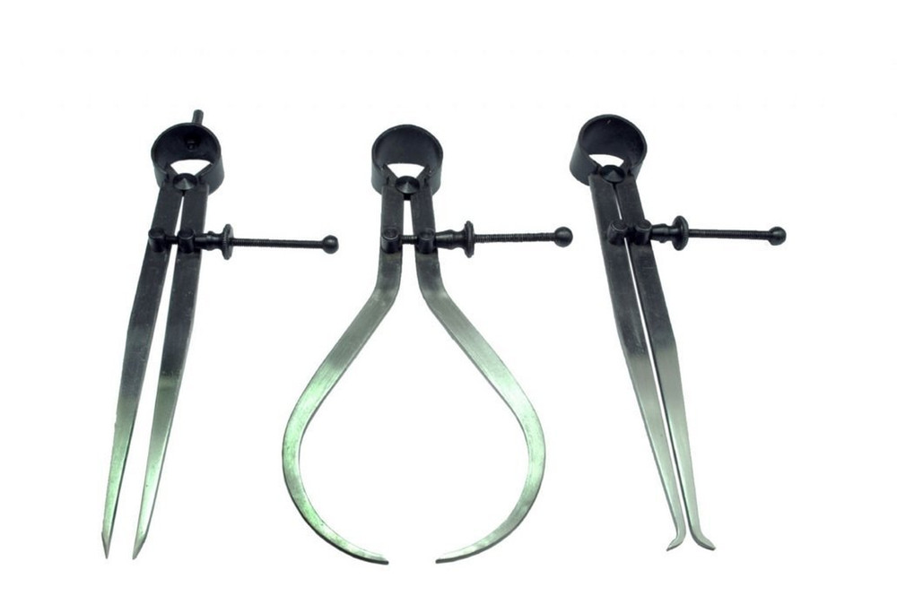 New Spring Caliper 6" / 150mm - 3 Piece Set Inside Outside Divider