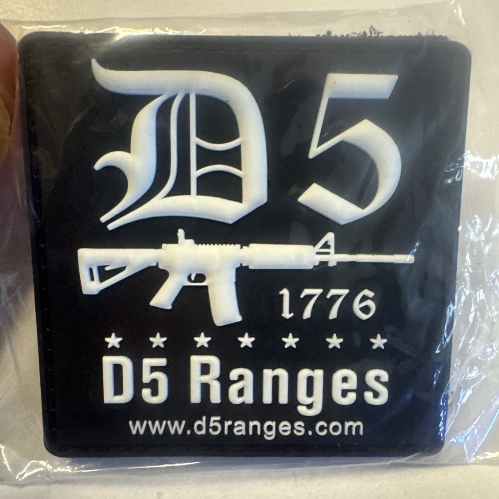 D5 Ranges Shot Show 2026 2.5 Inch Hook  Loop Patch New