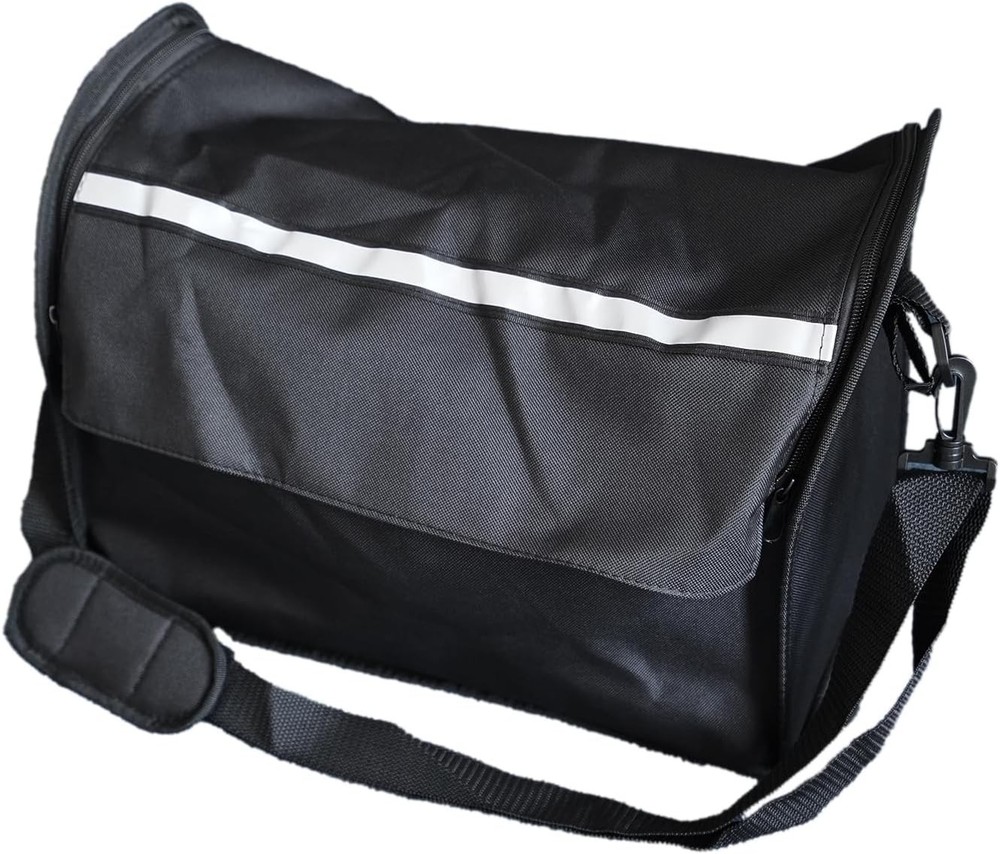 Rollator Walker Storage Bag – Expandable Organizer with Shoulder Strap & Refl...
