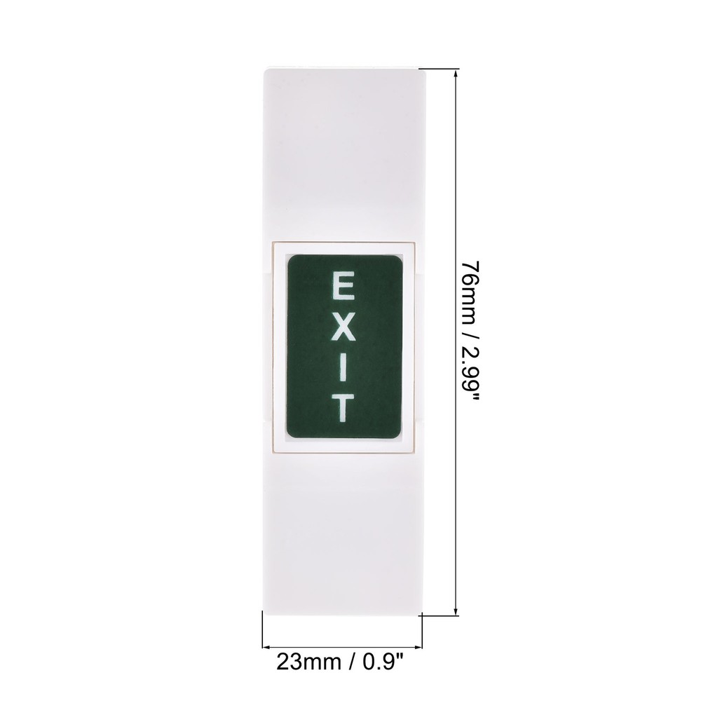 4 x Push to Exit Button Release Switch Control System PC Panel 76mmx23mm 12V 3A