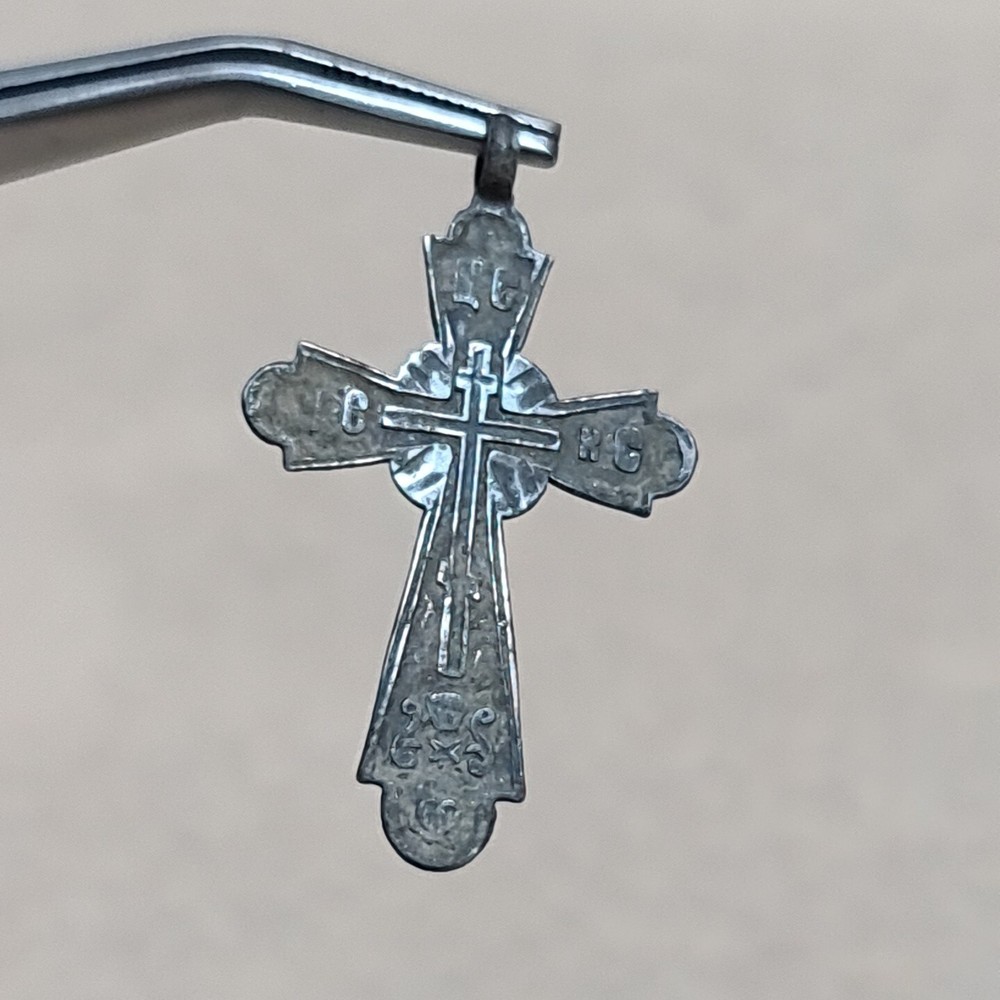 ANCIENT IMPERIAL RUSSIAN 84 SILVER cross