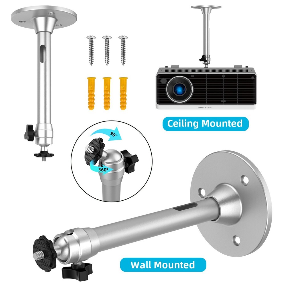 Universal Projector Mount Wall Ceiling Bracket Hanger Aluminium Holder Stand USA