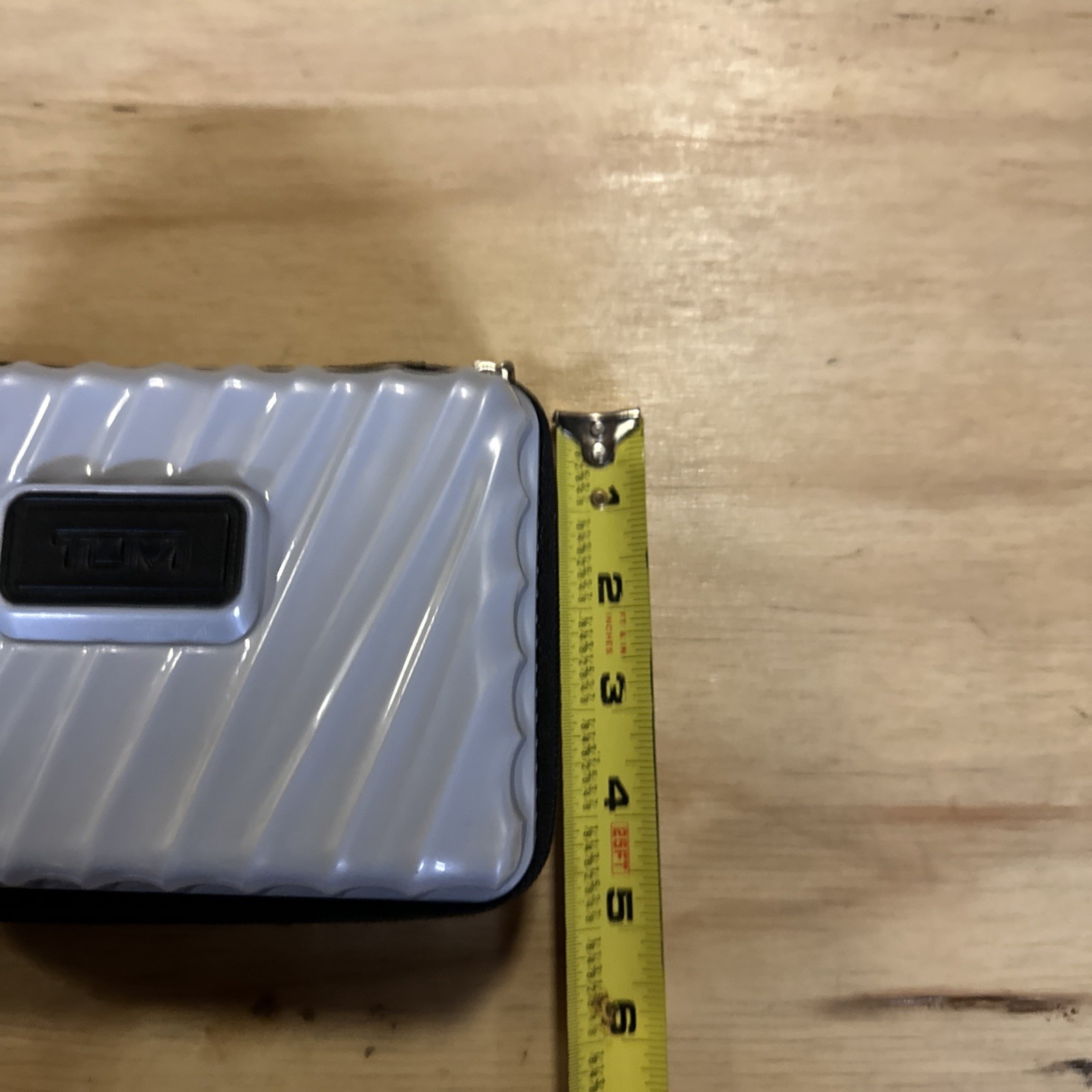 TUMI for Delta Grey, Logo Hard Shell Amenity Travel Case Only No Contents