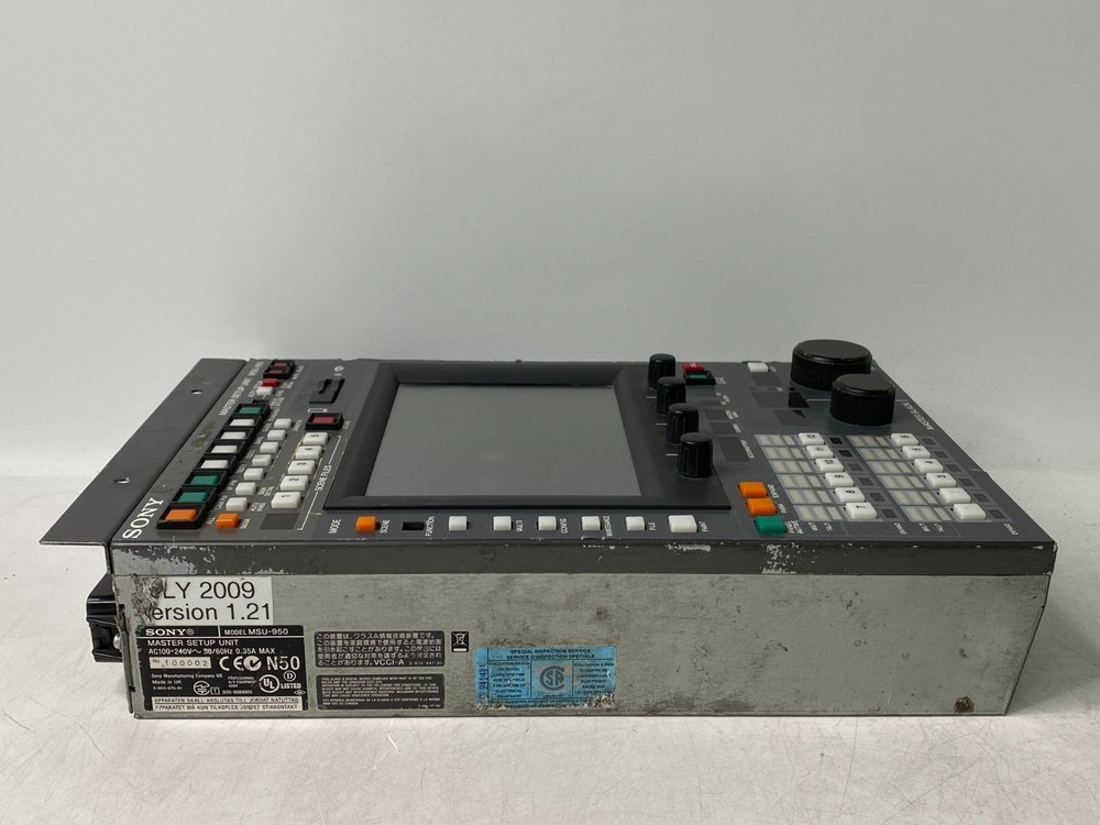 Sony MSU-950 Master Setup Unit - Powers On - FOR PARTS