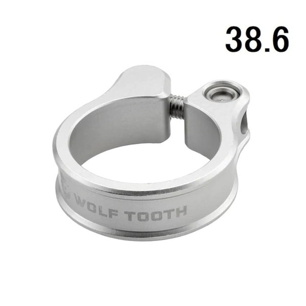 Wolf Tooth Seatpost Clamp 38.6mm Raw Silver