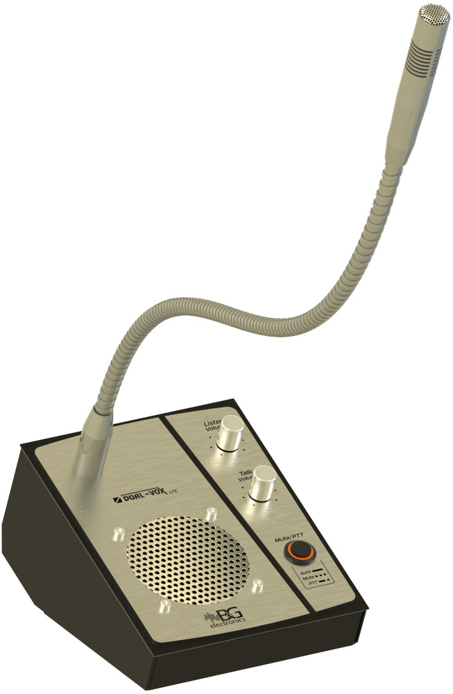 B&G ELECTRONICS MODEL LTC-06 DUAL-WAY WINDOW COUNTER INTERCOM SYSTEM, DEMO UNIT