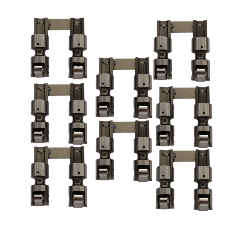 SBF FORD PRO RACING SOLID MECHANICAL ROLLER LIFTERS TAPPETS + VERTICAL LINK BAR