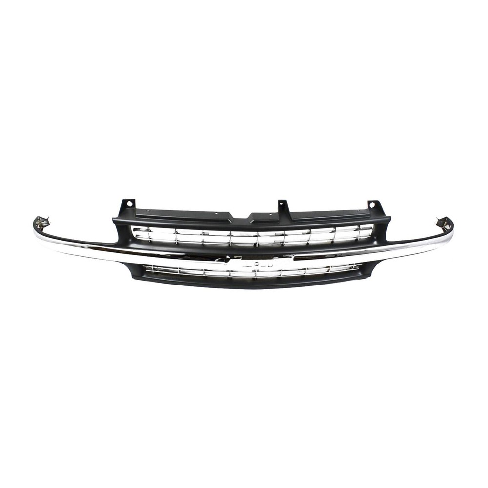 Grille For 99-2002 Chevrolet Silverado 1500 2000-2006 Tahoe Black Plastic