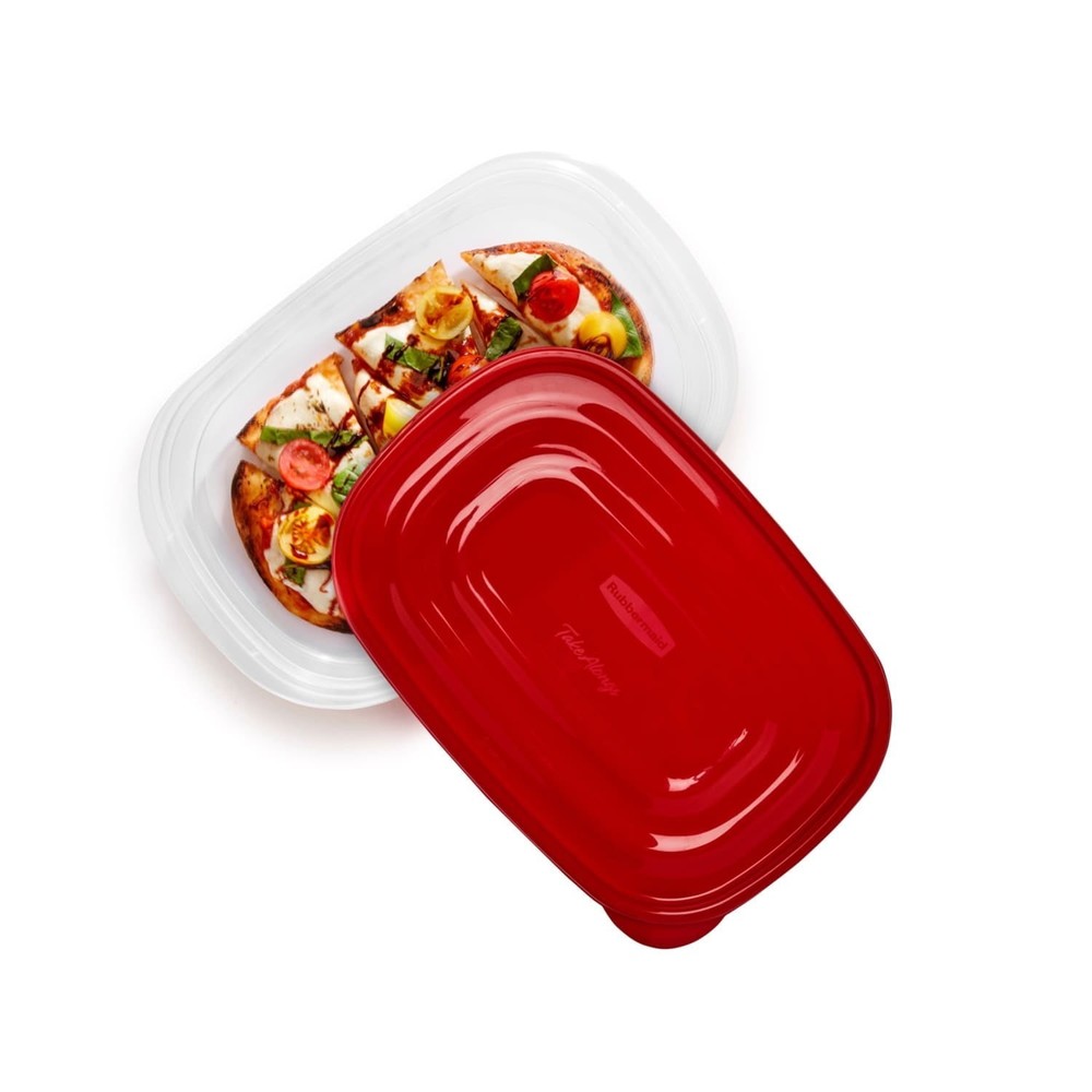 TakeAlongs 4.0-Cup Rectangle Food Storage Containers Ruby Red 3 pack